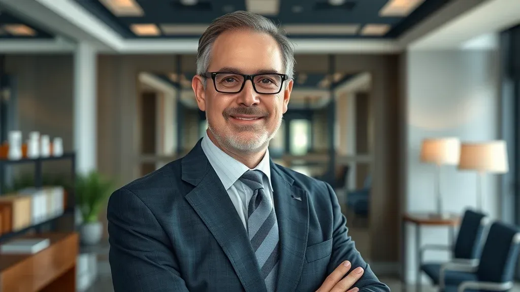 Hire an Oil and Gas Fraud Lawyer Dallas Texas. Professional man in a modern office.